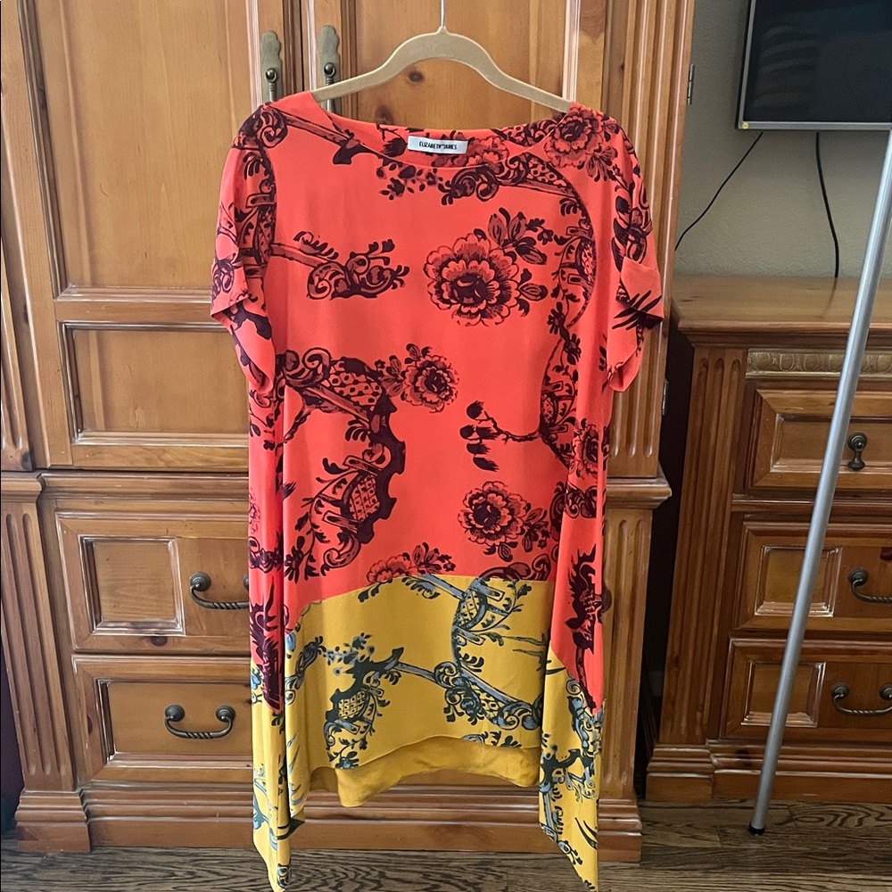Elizabeth and James Red and Yellow Dragon Dress